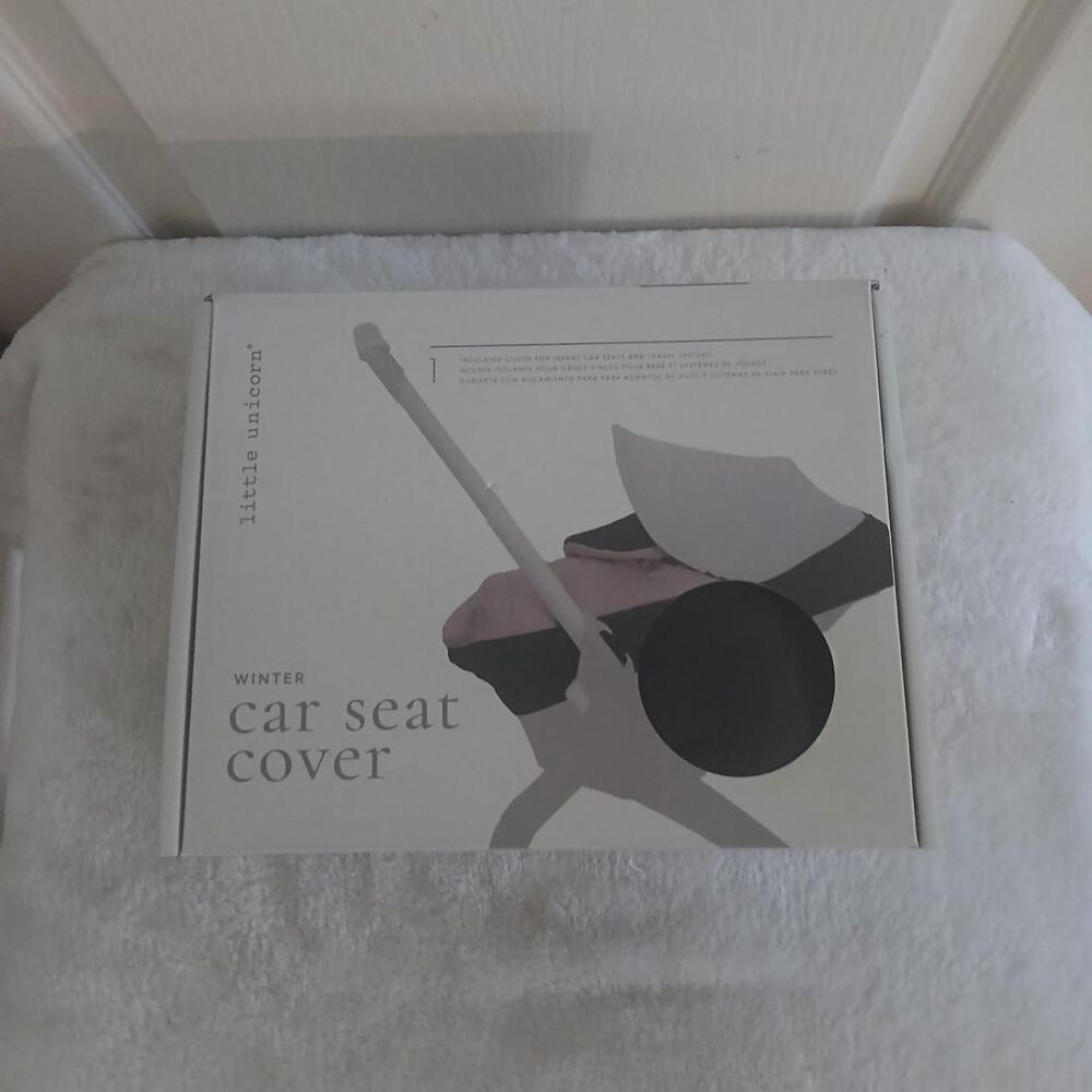 NIB Little Unicorn Premium Winter Car Seat Cover Winter Baby Gear Black